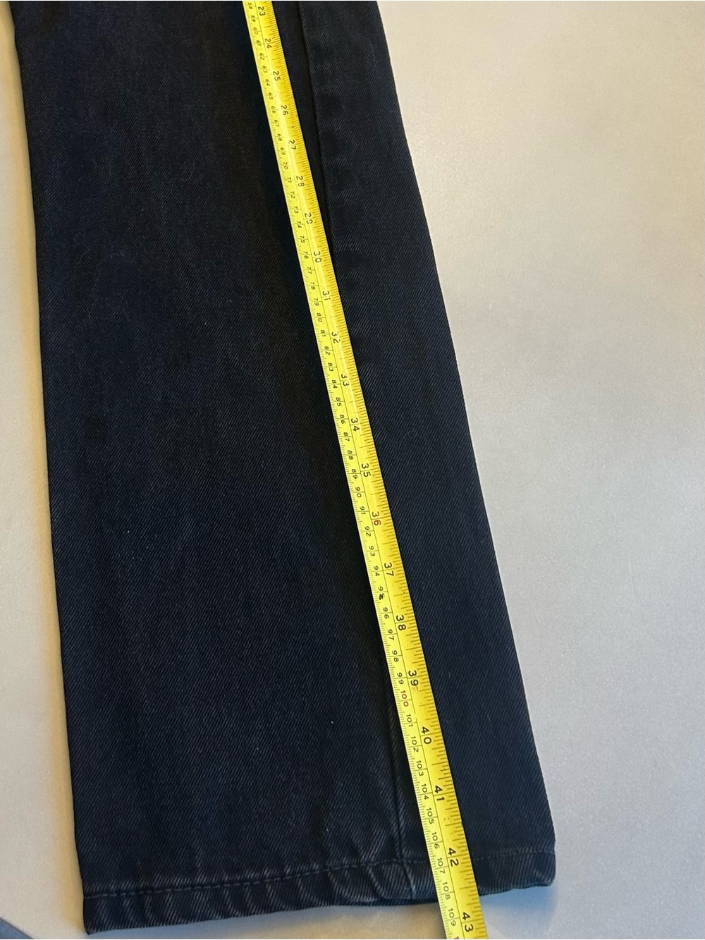 Men’s Levis 505 Regular Fit Straight Leg Black Denim Jeans. Size 34/34 - Picture 12 of 15